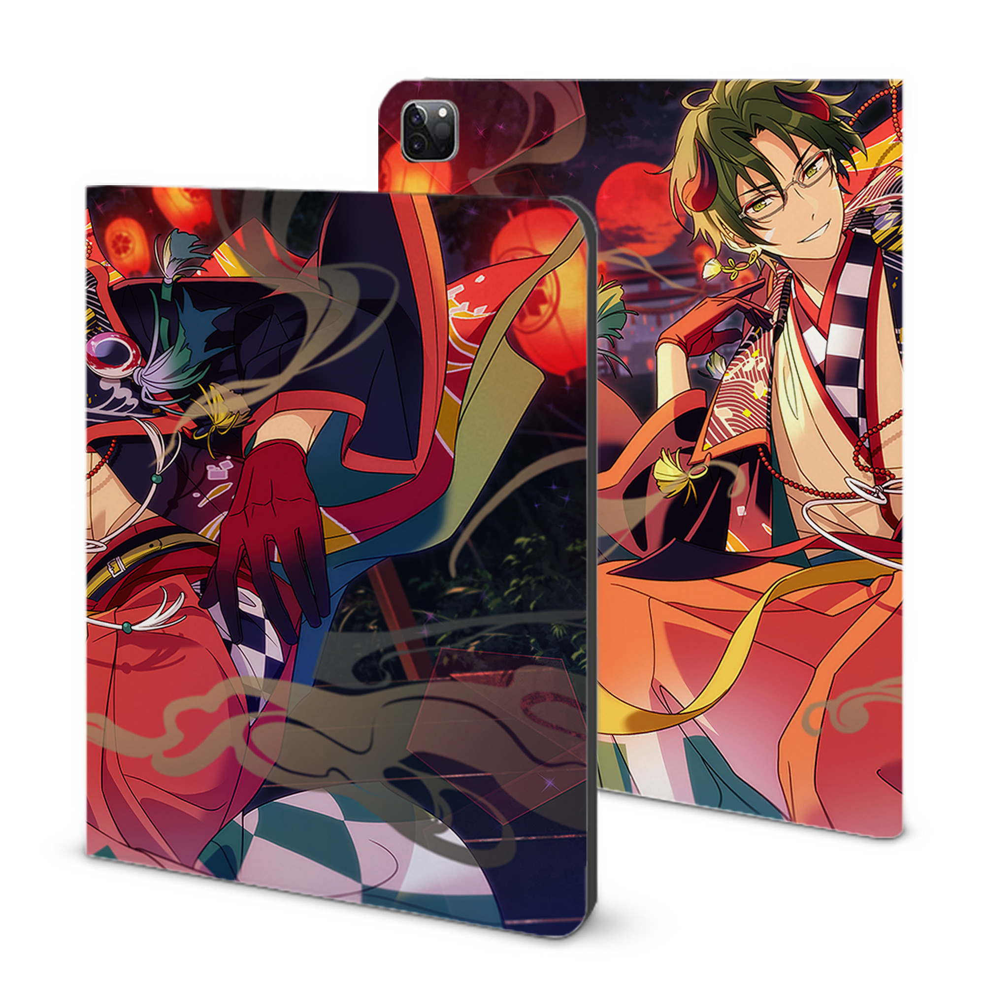 （画像用） あんさんぶるスターズ! Ensemble Stars IPad ケース ブック型 PUレザー TPU 耐衝撃 軽量 薄型 ペン収納なし 全面保護 IPad 各モデル対応